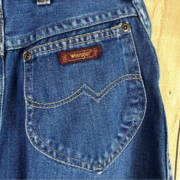 Vintage Wrangler Classic Blue Denim Skirt - Picture 6 of 9